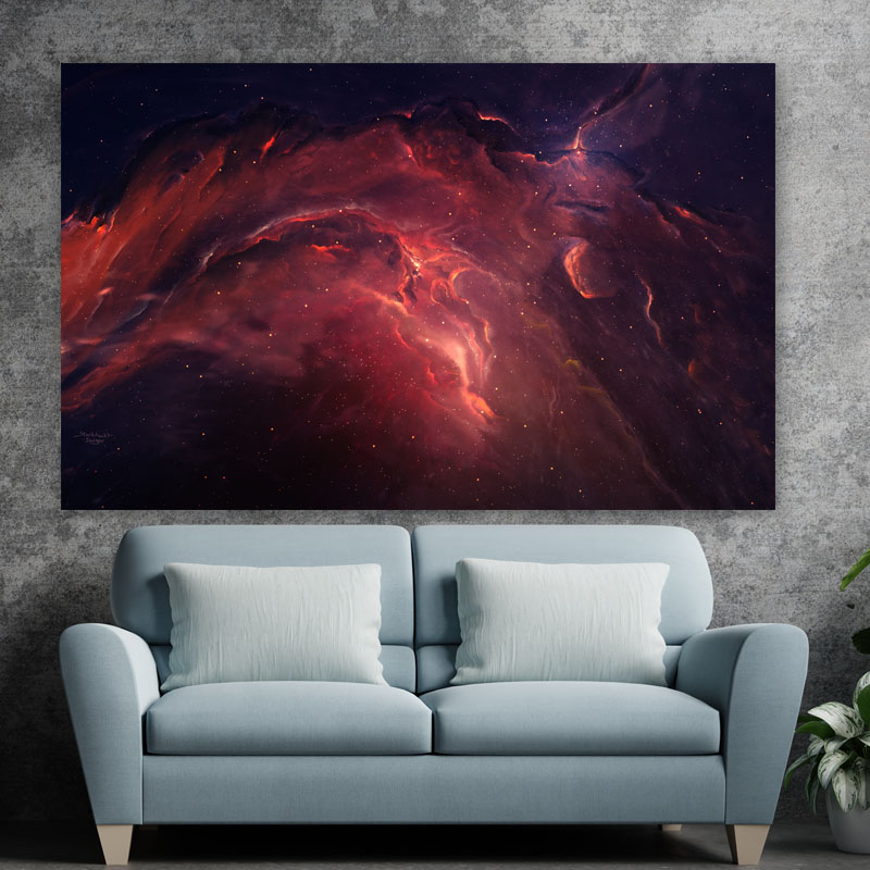 Πίνακας σε καμβά Κόκκινος Γαλαξίας